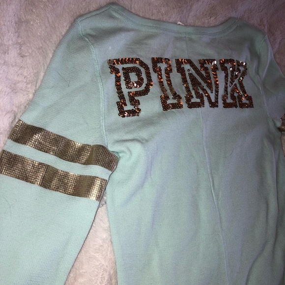 PINK Victoria’s Secret winter thermal long sleeve onesie with butt flap - Picture 8 of 9